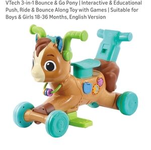 VTech Bounce & Go Pony - Brown and Blue